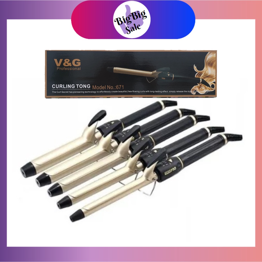 V & G Professional Hair Curler Curling Tong Hair Iron Tong ( 19mm / 22mm / 25mm / 28mm / 32mm ) V&G