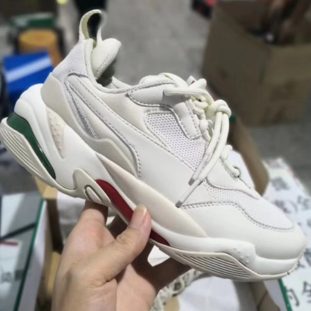 puma thunder desert white womens
