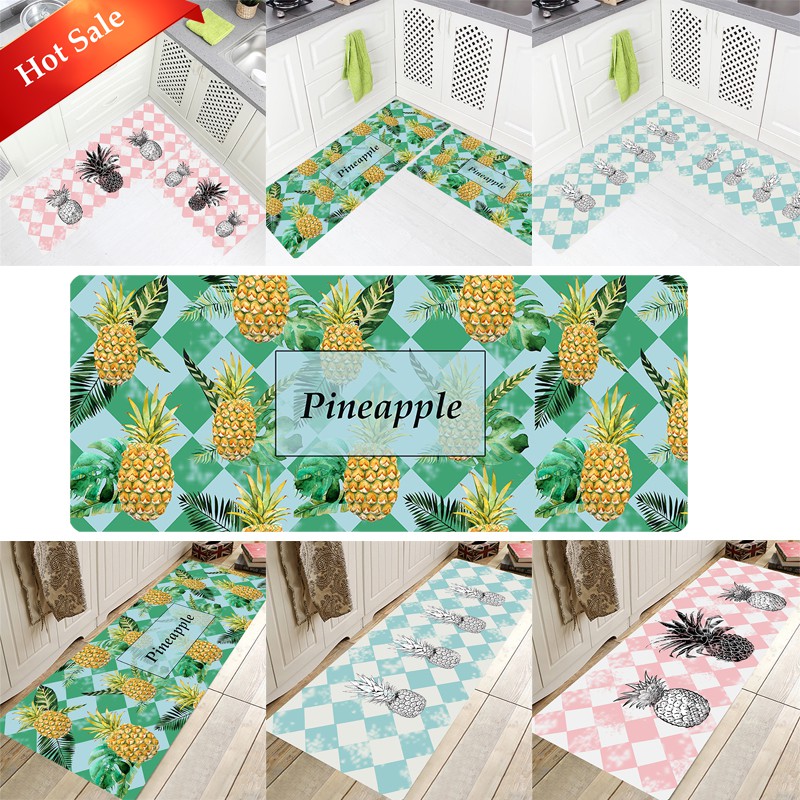 Pineapple Runner Rug Living Room Bedroom Area Rugs Bathroom Kitchen Carpet Entry Rugs Indoor Doormat