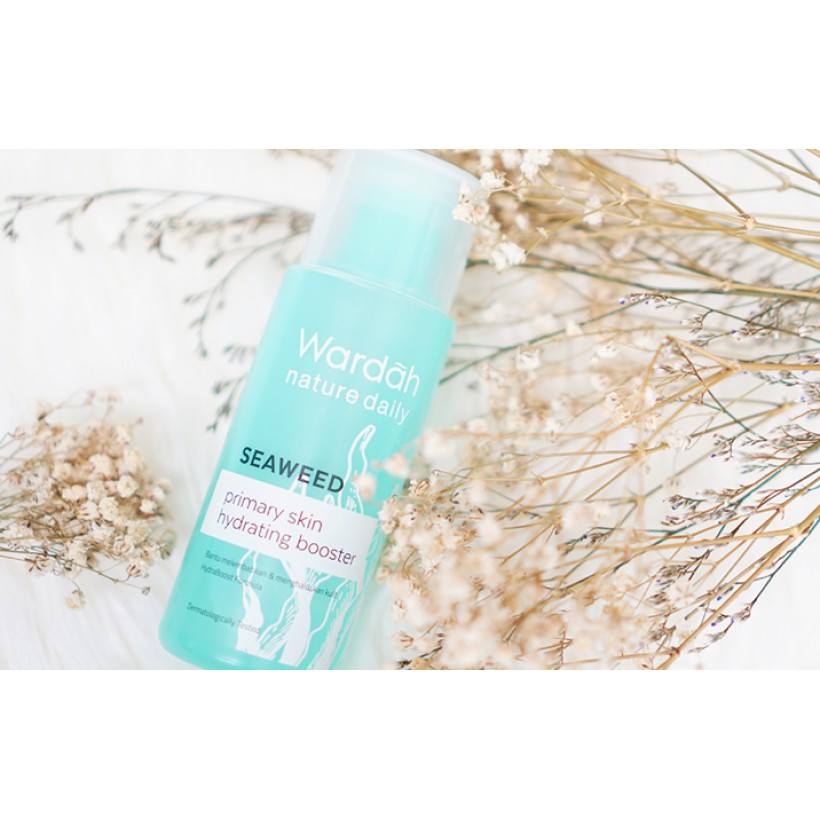 wardah facial toner seaweed primary hydrating booster