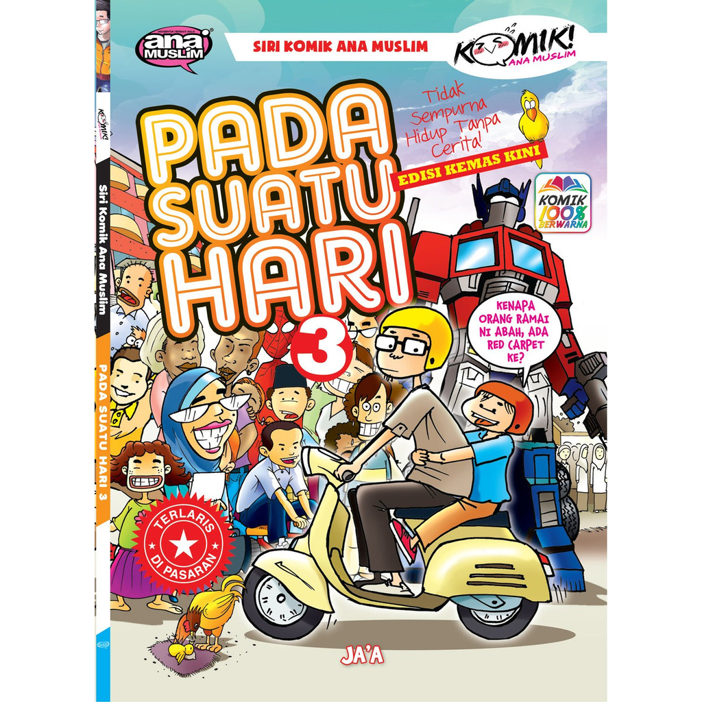 Komik Pada Suatu Hari 3 Buku Cerita Lawak Kanak-kanak Ana Muslim 