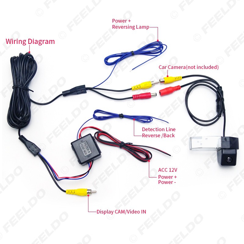 Backup Camera Wiring Diagram 5 Wire from cf.shopee.com.my