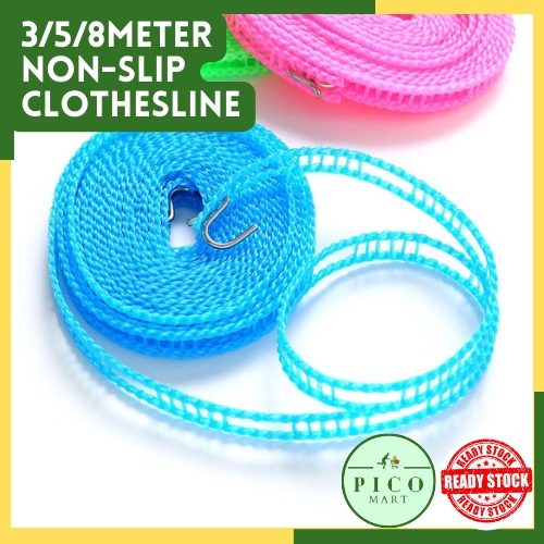 3/5/8Meter Nonslip Clothesline Portable Clothes Drying Rope