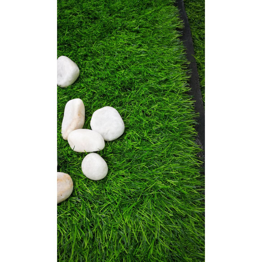 25MM (1 FEET X 1 FEET) ARTIFICIAL GRASS GREEN/MIX COLOR FAKE PET 