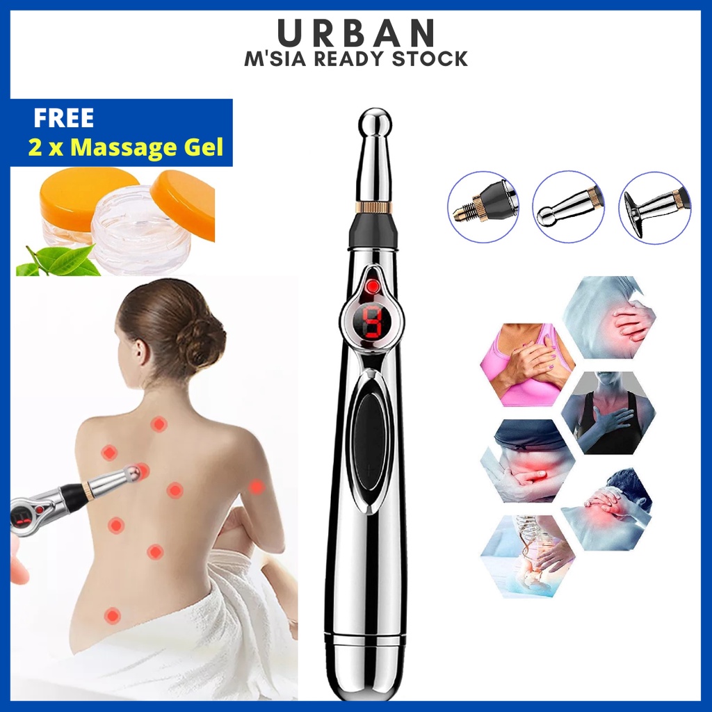 Mesin Urut Badan Acupuncture Electric Massager Kaki Alat Badan Massage Belakang Meridian Pen Body Akupuntur Therapy经络针灸笔