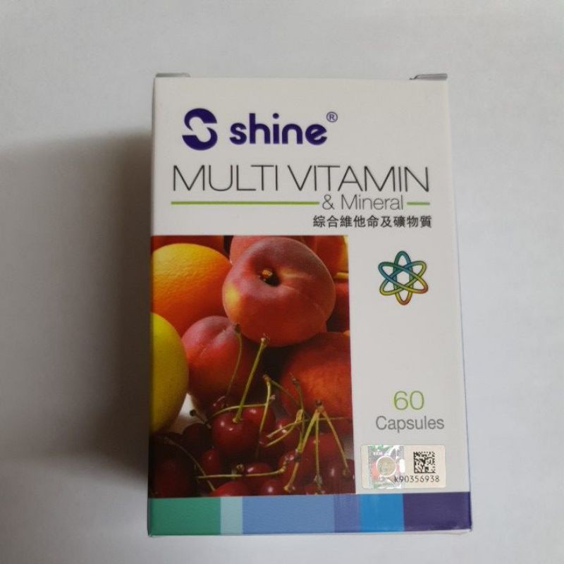 Shine Multivitamin & Mineral Capsules 60s (Expiry Date12/2023