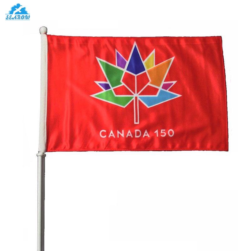 Canada 150 Flag Banner 3 X5 Ft Polyester Cloth Colorful Festival