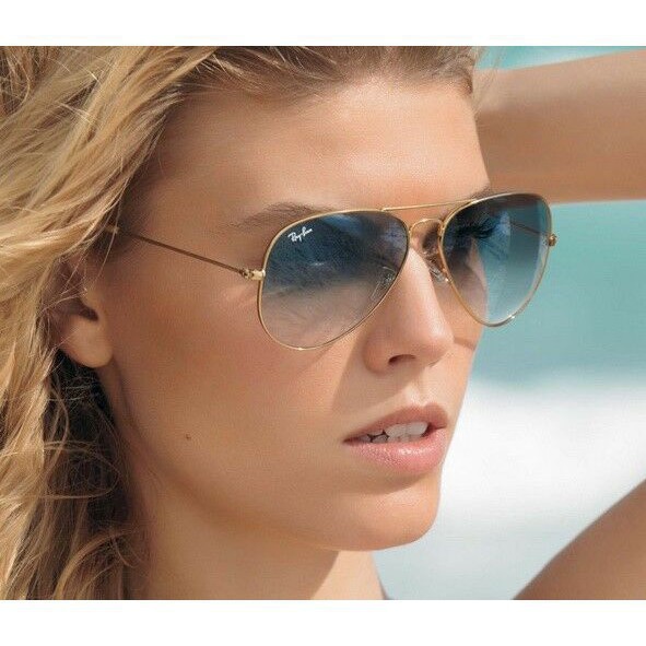 ray ban rb3025 blue gradient