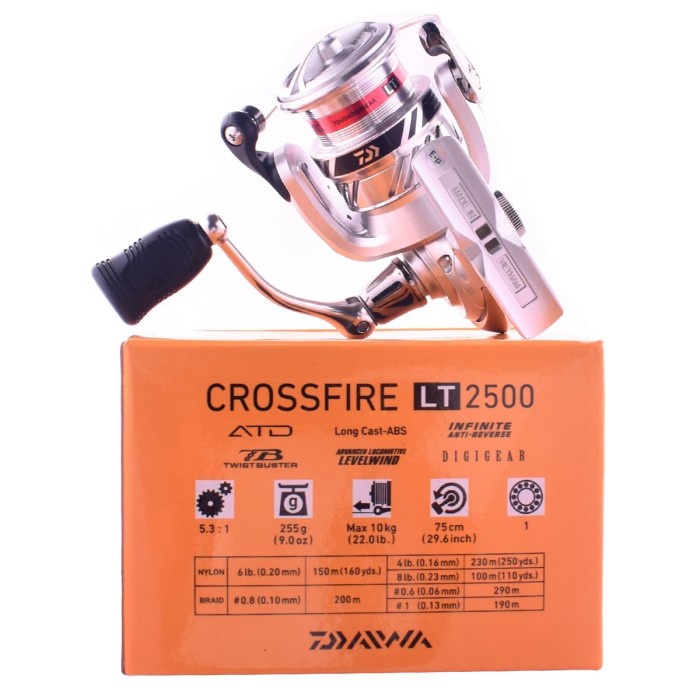 Daiwa Crossfire Lt 2500 Reel Spinning Reel Newest Fishing Reel E2k3 Shopee Malaysia