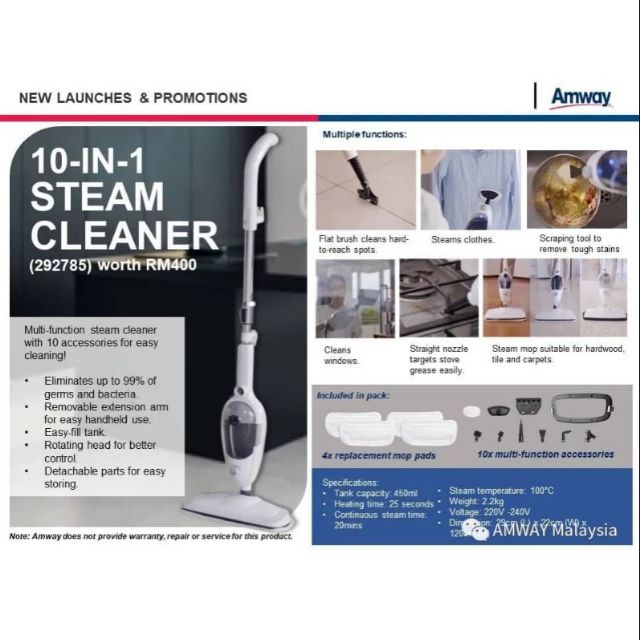 AMWAY MALAYSIA 10 in 1 steam cleaner Shopee Malaysia
