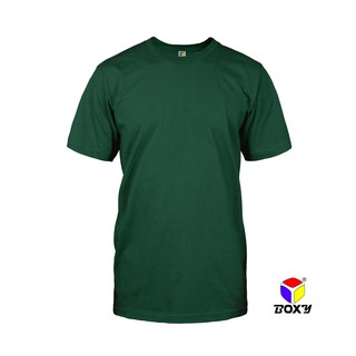 BOXY Microfiber Round Neck T-Shirt - Forest Green