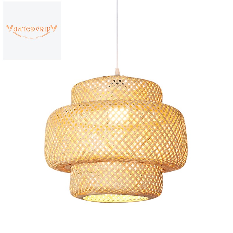 Handmade Bamboo Lampshade Pendant, How To Hang A Lampshade On Ceiling Light