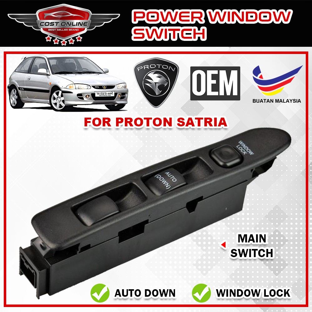 OEM Power Window Master Switch For Proton Satria