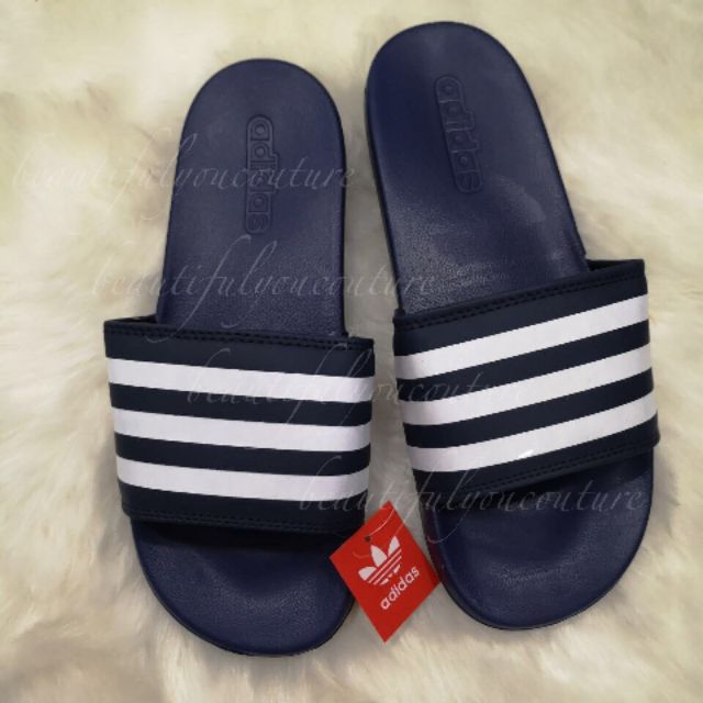 adilette cloudfoam plus stripes slides