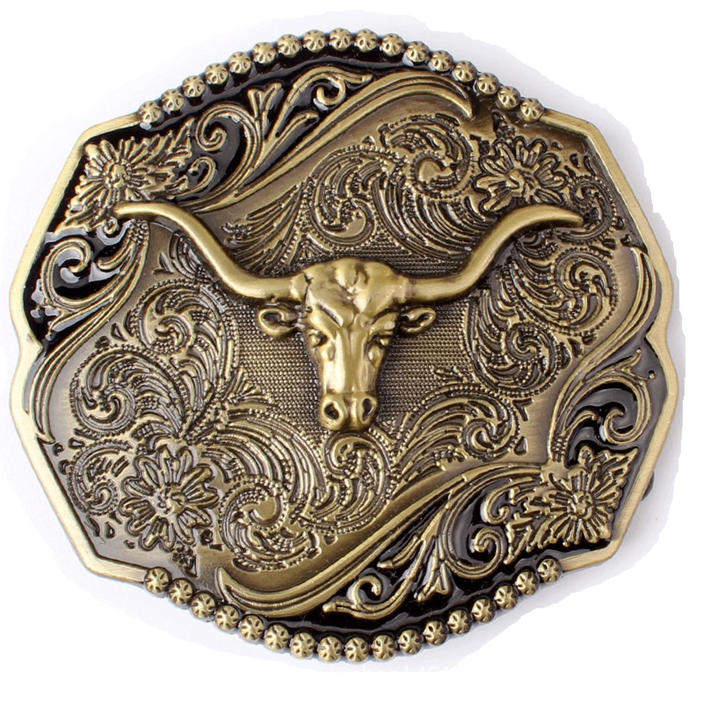 cow belt buckle