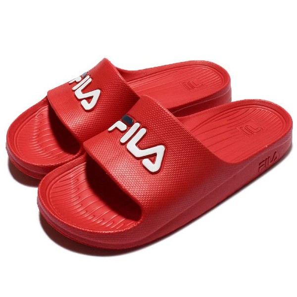 fila slippers red