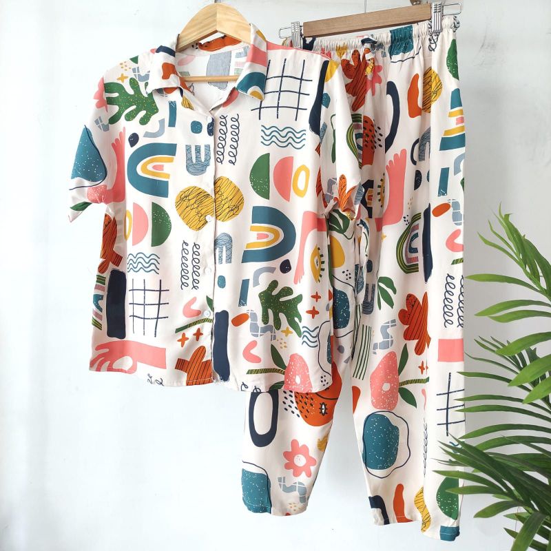 ONE SET RAYON PREMIUM RAYON BUSUI SUIT | NURSING PAJAMAS | SET SET