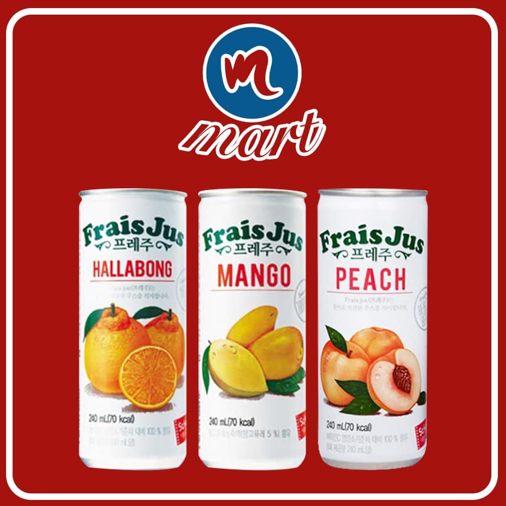 Korea Peach Juice Frais Jus Peach Juice 韩国水蜜桃果汁240ml 罐装