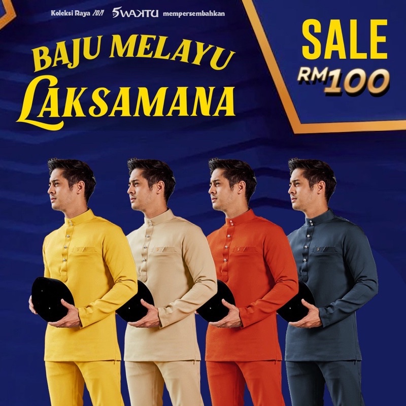 Buy Baju Melayu Laksamana Slimfit Lima Waktu Hq 5 Waktu Free Butang Premium Seetracker Malaysia