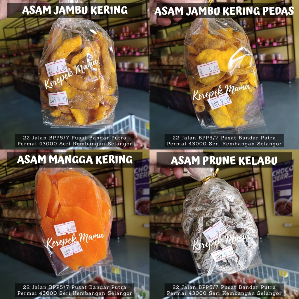 20 JENIS ASAM KERING (100gram)  Shopee Malaysia