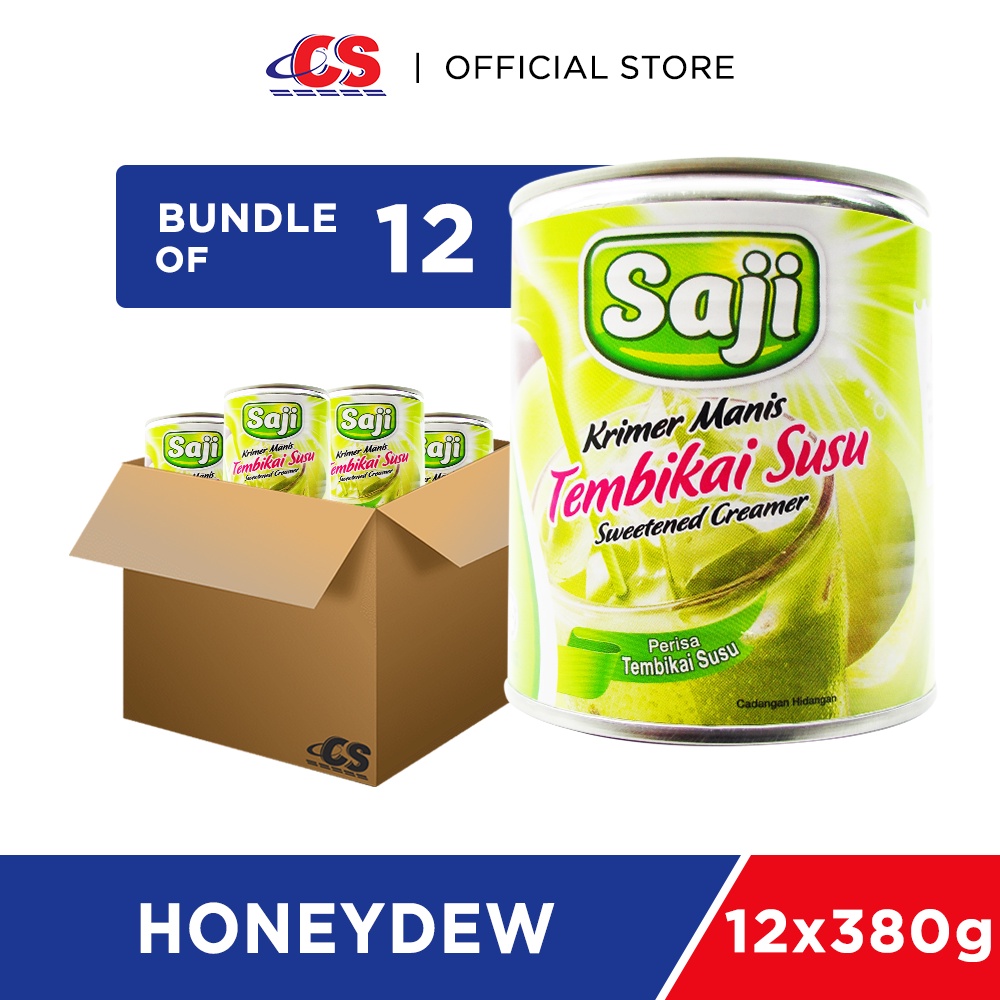 (BUNDLE) SAJI Honeydew Sweetened Creamer 12x380g Shopee Malaysia