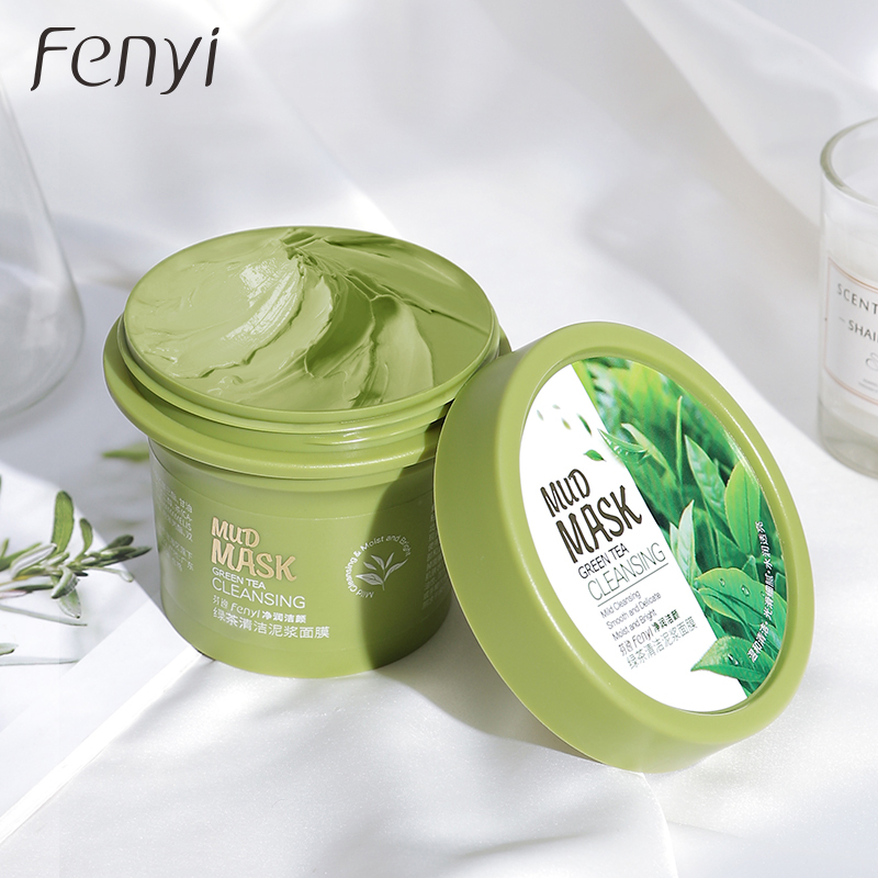 LAIKOU Green Tea Mask Deep Cleansing Pores Blackhead Antiacne Face