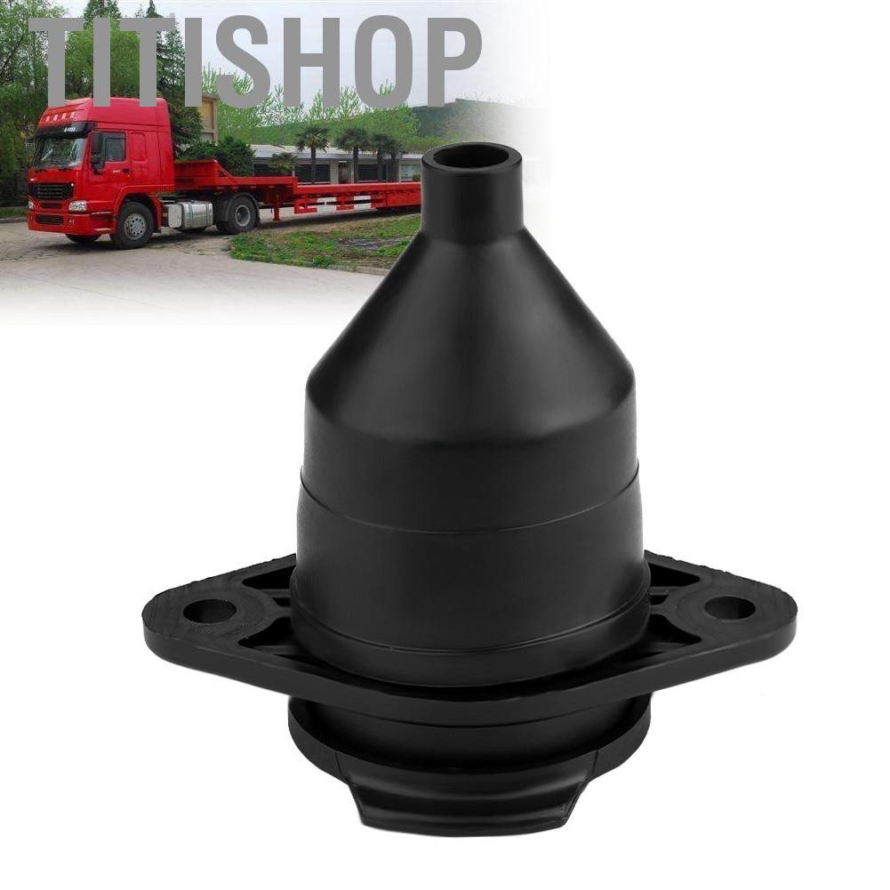 Multi Essential Titishop 24V 7 Pin Trailer Plug Socket Connector Adapter Fit Car Semi Truck - Image 3