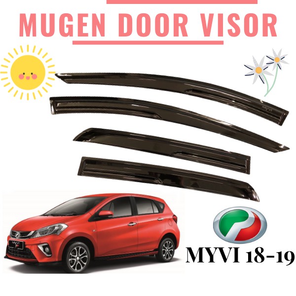 Perodua Myvi 2018, 2019, 2020, 2021 Mugen Air Press Window Door Visor ...