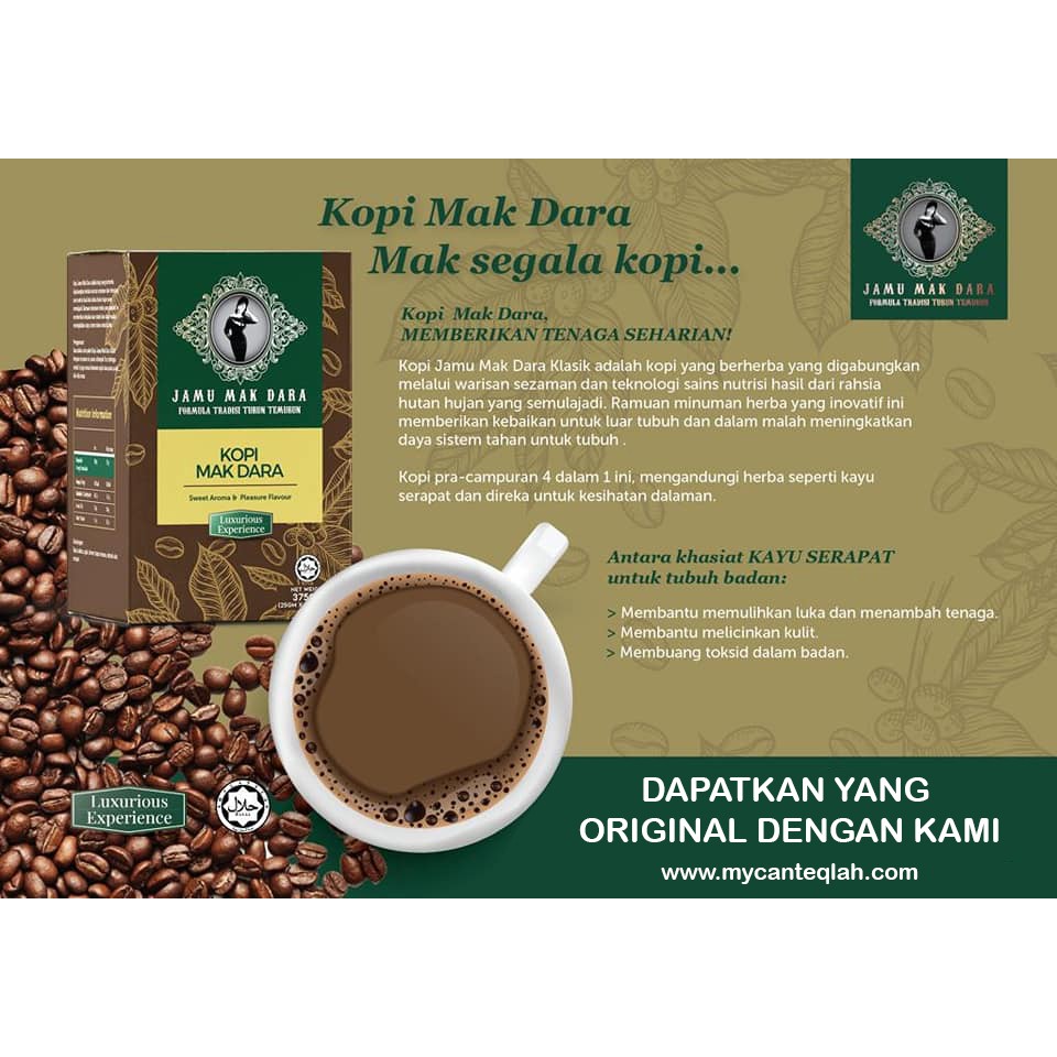 Jamu Mak Dara Mak Dara Coffee Shopee Malaysia
