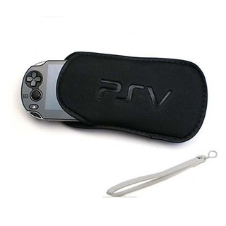 Sony PS Vita 1000 PSV 2000 Soft Travel Carry Case Bag Pouch With Hand Strap Lanyard