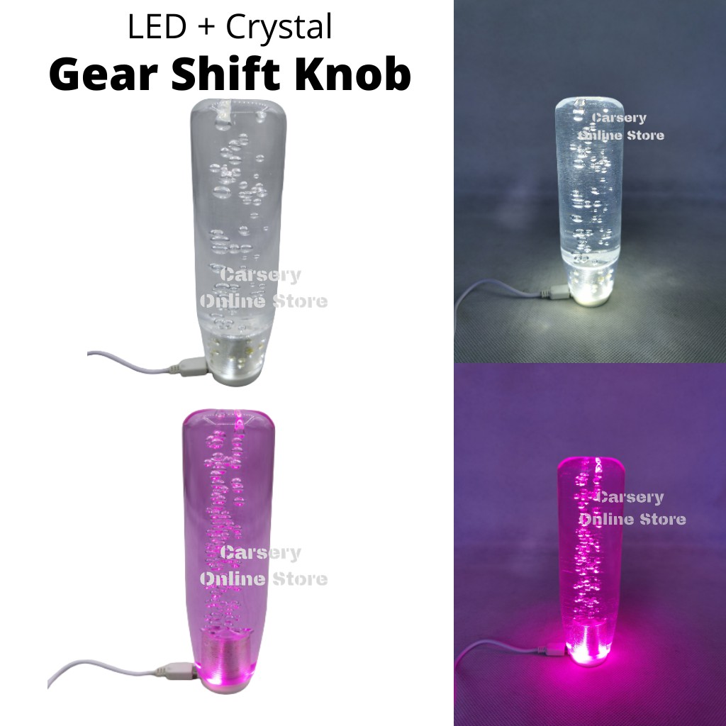Universal Crystal Gear Shift Knob with LED Light (Manual) Shopee Malaysia