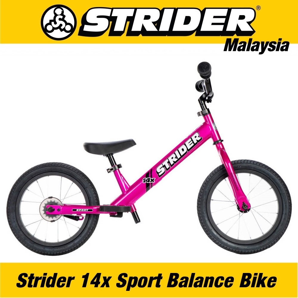 strider bike 14x pink