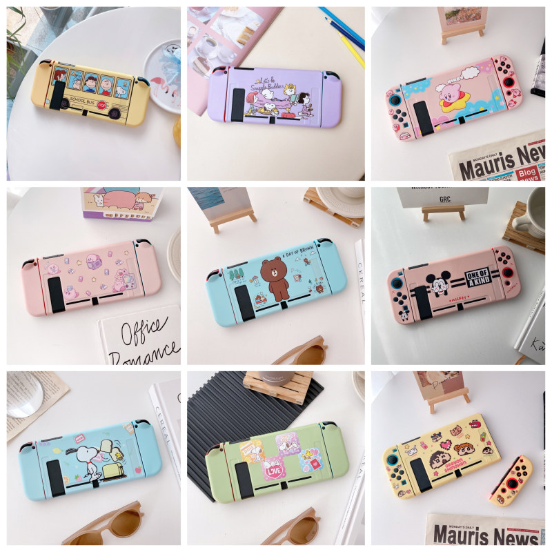 Nintendo Switch Case Soft Silicone Cute Kirby Snoopy Shin Chan Cover Ns Game Controller Joycon Accessories Shopee Malaysia