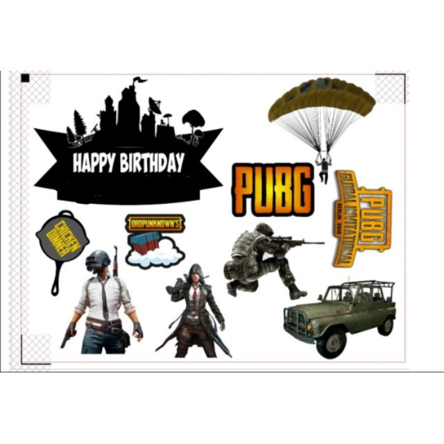 PUBG cake topper for cake decorations Shopee Malaysia