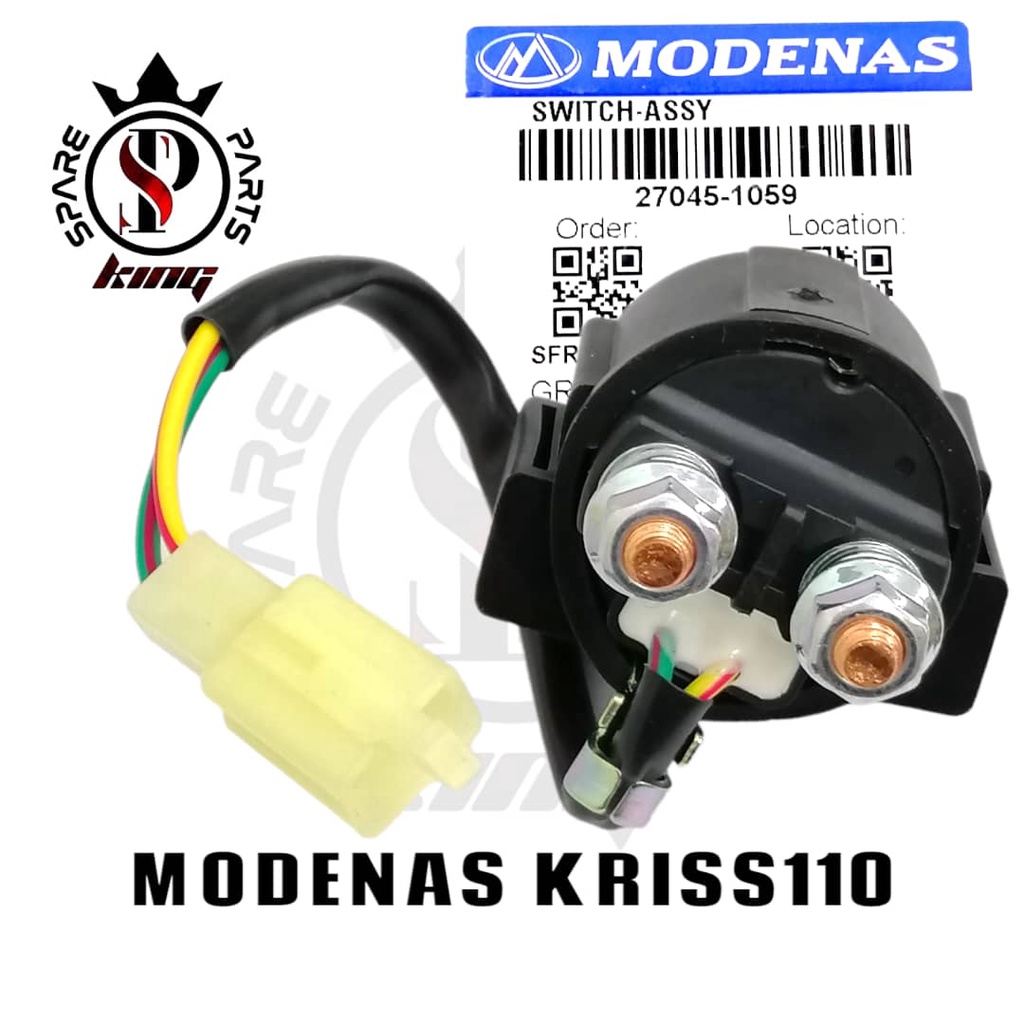 MODENAS KRISS 1 KRISS 1 KRISS110 KRISS 110 STARTER RELAY ASSY Shopee