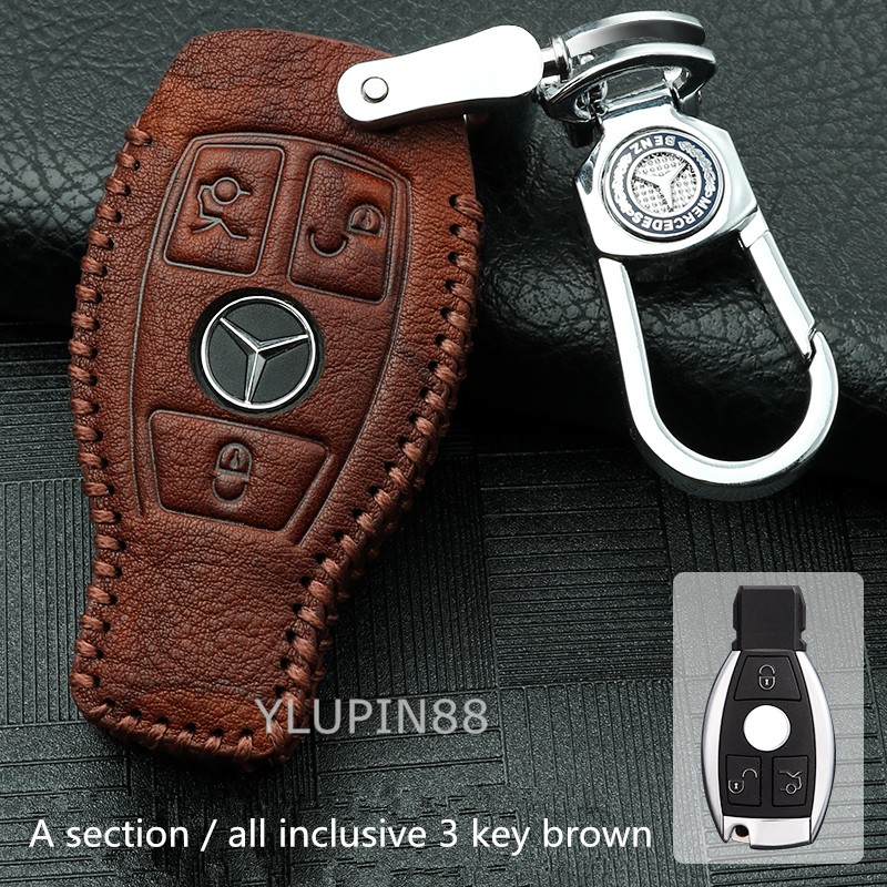 mercedes leather key cover