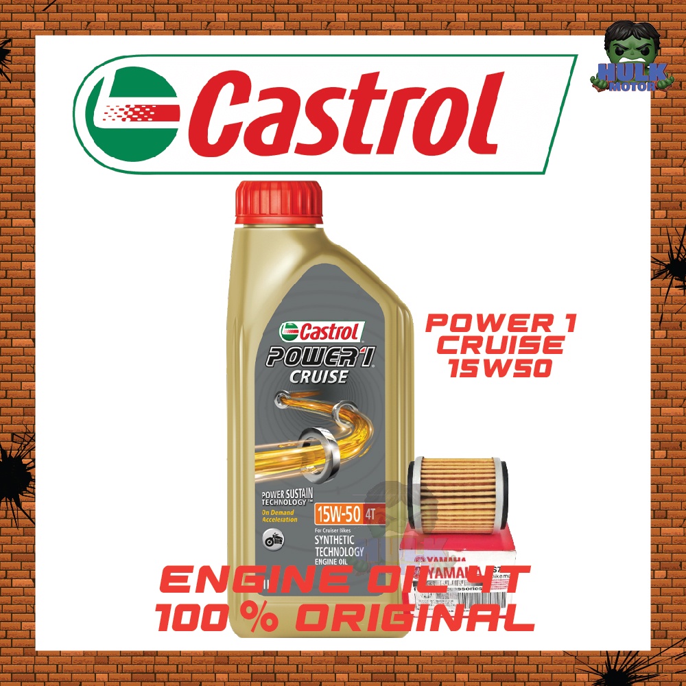 Castrol Power 1 Cruise 15W/50 4T Oil Semi Synthetic ENGINE OIL BEST FOR