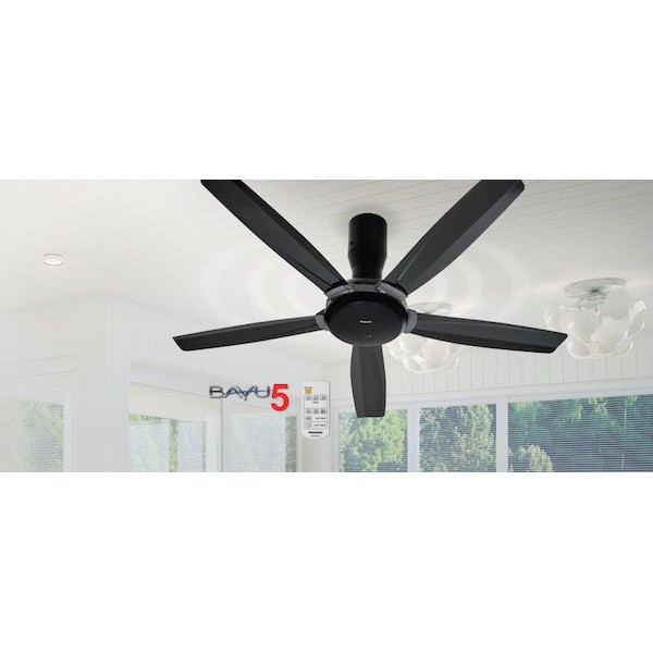 Panasonic Ceiling Fan Bayu 5 Blade 56 F M14d5vbhh Dark Grey