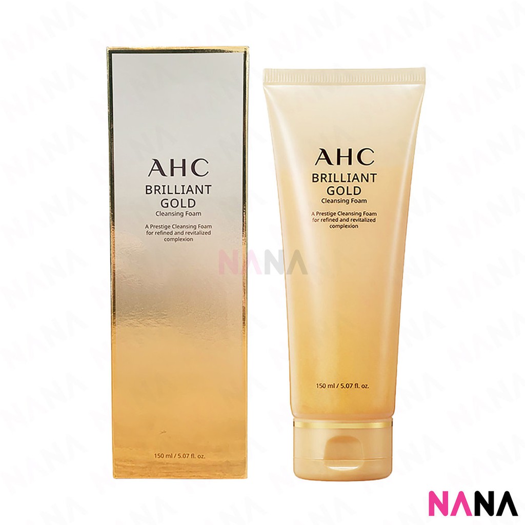 AHC Brilliant Gold Cleansing Foam Cleanser 150ml | Shopee Malaysia