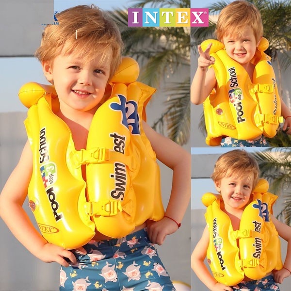 VDONGYUKE 3D Inflatable Vest Swim Jacket Float Suit Trainning Device for Kids Children 