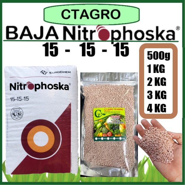 Baja Pokok Bunga Npk 151515 500g1kg2kg3kg4kg Growth Fertilizer