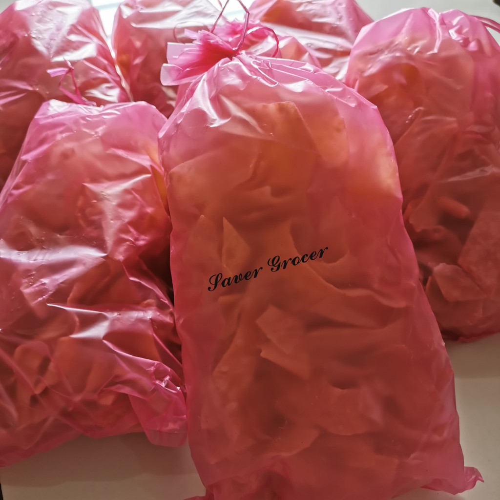 Ready Stock Bagan Pasir Homemade Keropok Udang Hiris 600g 霹雳渔村住家手工虾签 未炸 600g Prawn Cracker Strip 600g Shopee Malaysia