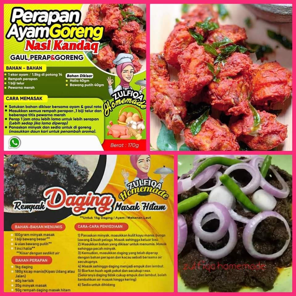 Rempah Perapan Ayam Goreng Perapan Daging Masak Hitam Ready Stock Shopee Malaysia