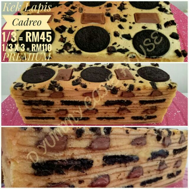 Resepi Kek Lapis Oreo Cheese Bakar Dunia Belajar