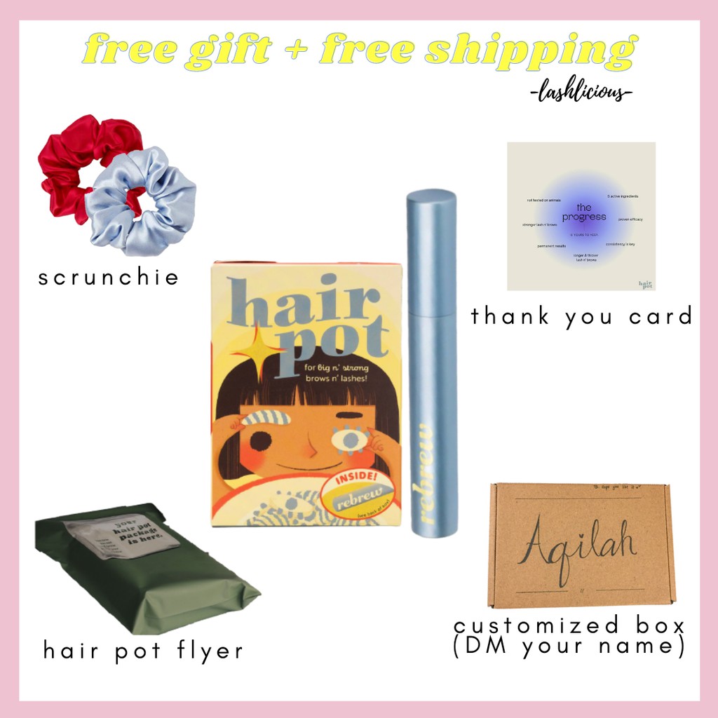 [FAST SHIPPING] Hair Pot Rebrew / Micro Rebrew Lash Serum Brow Serum Shopee Malaysia
