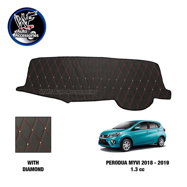 Perodua Myvi 2018 Non Slip Dashboard Cover With Without Diamonds 1 3cc Shopee Malaysia