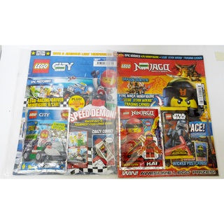 Lego Magazine 2018 + Free LEGO Toy minifigure  lego city issue 7,Lego Ninja go inssue 42