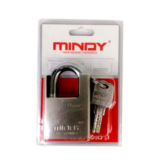 Mindy Lock Heavy Duty Shrouded Hardened Keyed Padlock Anti-Theft Tiger Logo 40mm 