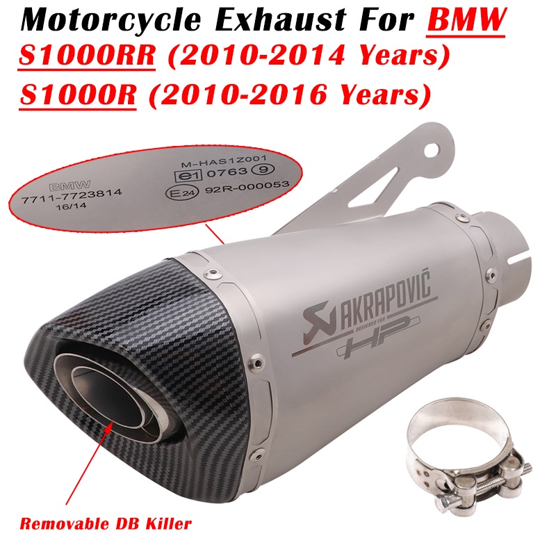 Slip On For BMW S1000RR S1000R 2010 - 2015 2016 Motorcycle Exhaust