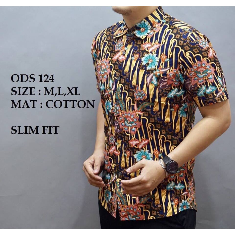  BAJU  KEMEJA  BATIK LELAKI  ODS124 Shopee  Malaysia